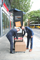 Cllr Peter John, Leader of Southwark Council, joined Milos Milisavljevic, Founder and CEO of Strawberry energy, celebrate the arrival of the benches